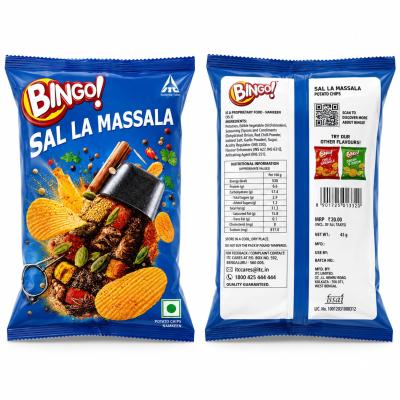 BINGO SALT LA MASALA POTATO CHIPS - 43g